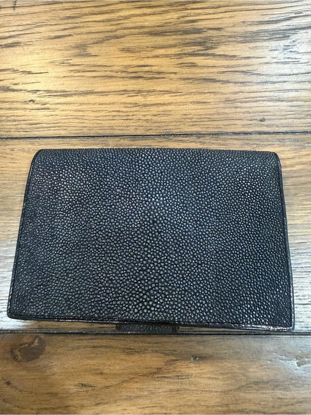 Classic Black Stingray-Texture Women's Wallet